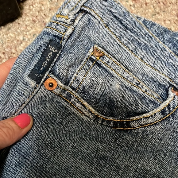 Armani distressed jeans with embellished back pocket size 29 by 34 - Picture 3 of 16